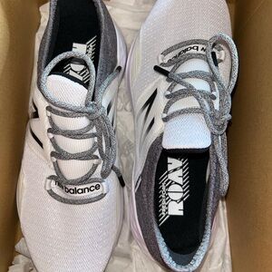 New Balance Fresh Foam White and Gray Athletic Shoes
